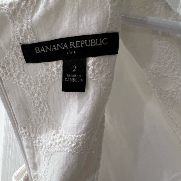 White Banana Republic shift summer dress - Picture 5 of 5
